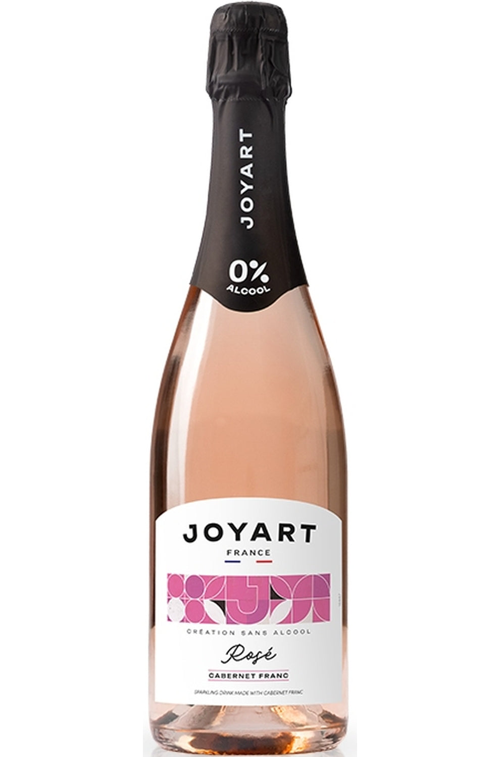 Joyart 0°Alc cépage Pétillant rosé France Cabernet Franc