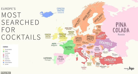 Europa cocktail map