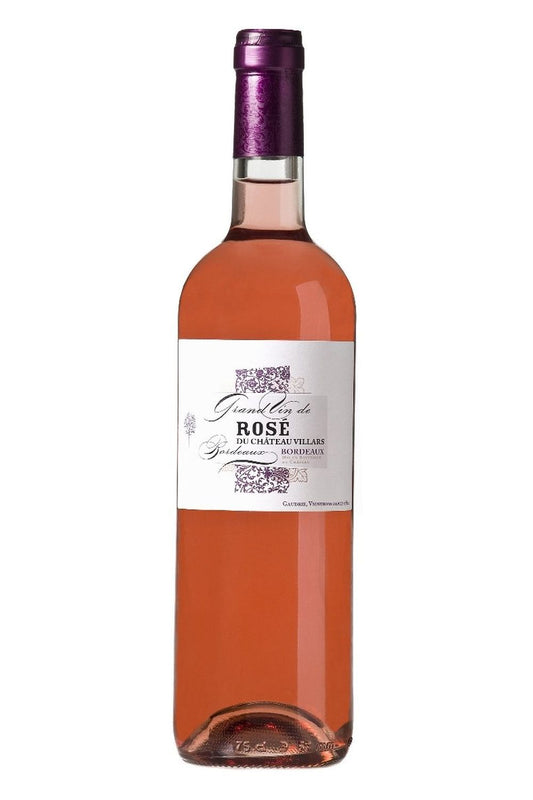 le rose du Chateau de Villars bordeaux rosé