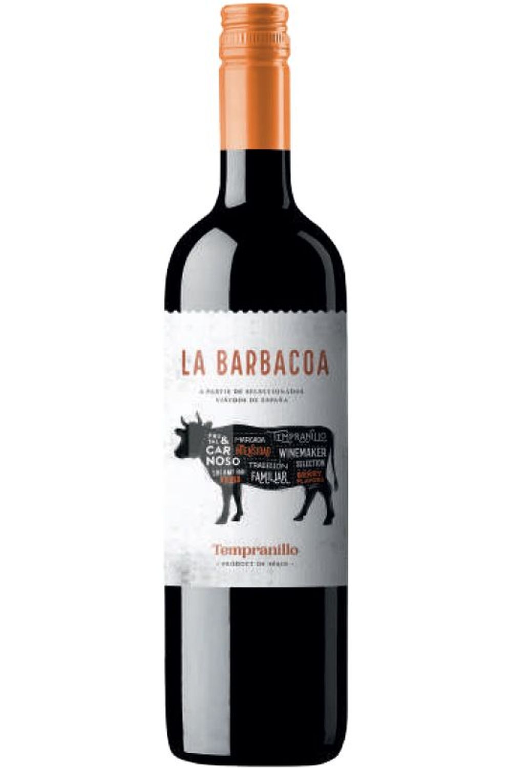 La Barbacoa varietal (SCREWCAP) wine of spain tempranillo 13°