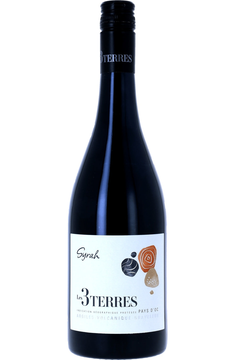 Les 3 Terres (BOURG SCREWCAP) IGP d'oc syrah 'graveleux'