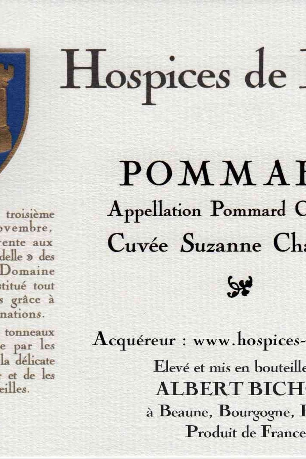 Hospices de Beaune AOP pommard 'cuvée suzanne chaudron'