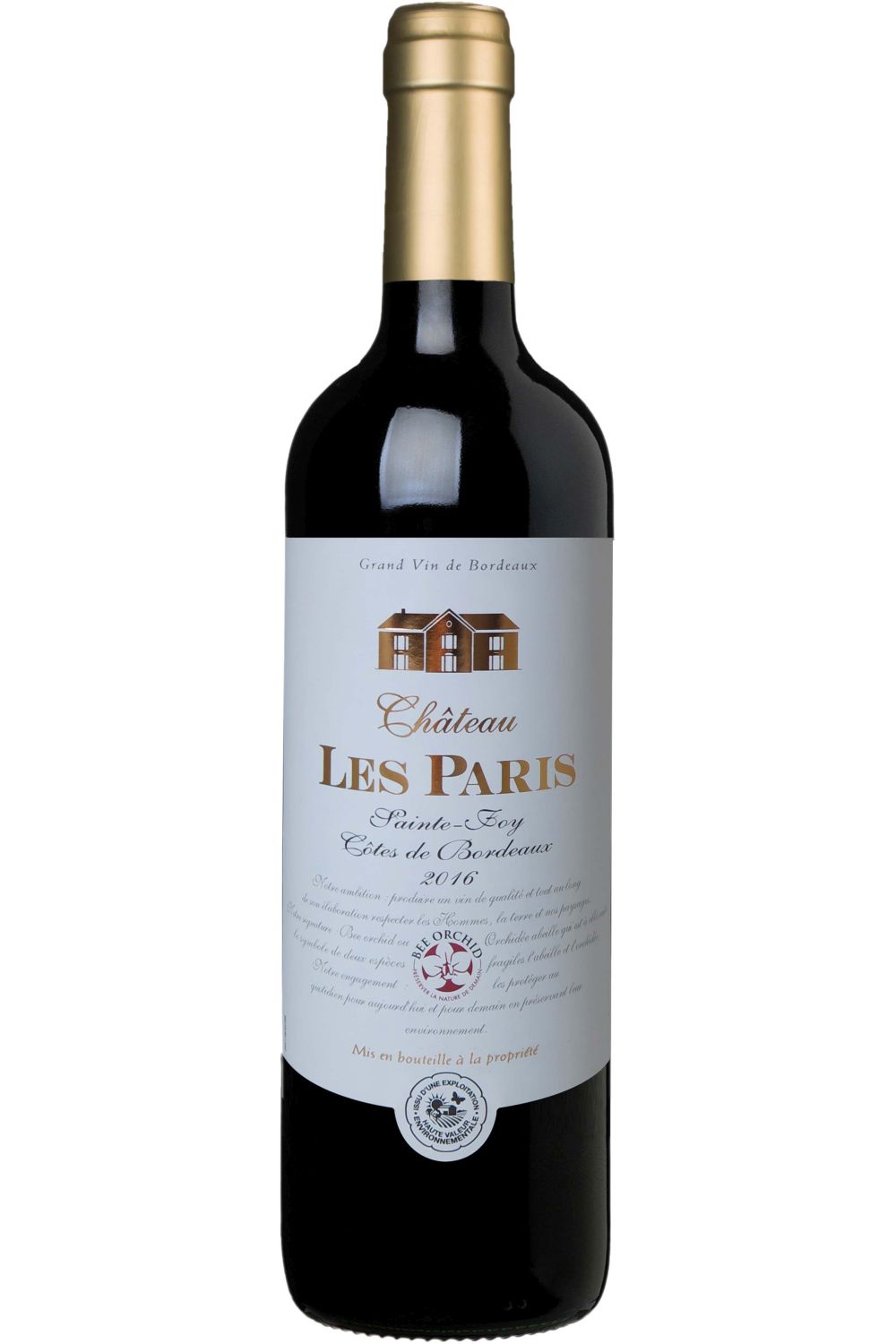 Chateau Les Paris AOP cotes de bordeaux / st foy rouge