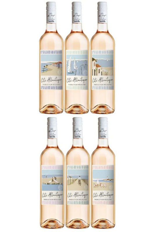 Coté Atlantique IGP atlantique rosé (6 étiquettes)(screwcap)