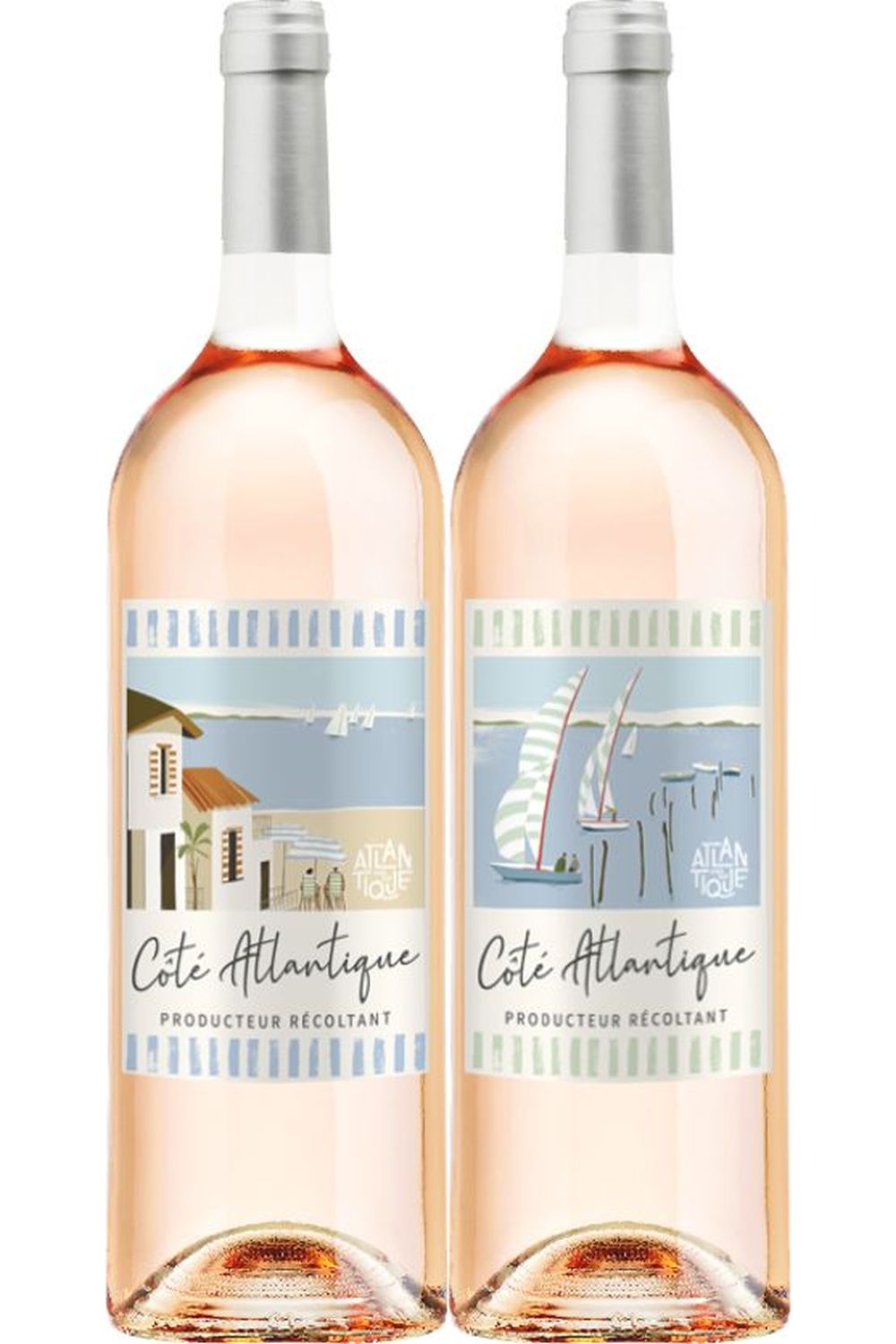 Coté Atlantique IGP atlantique rosé (6 étiquettes) magnum (bouchon)