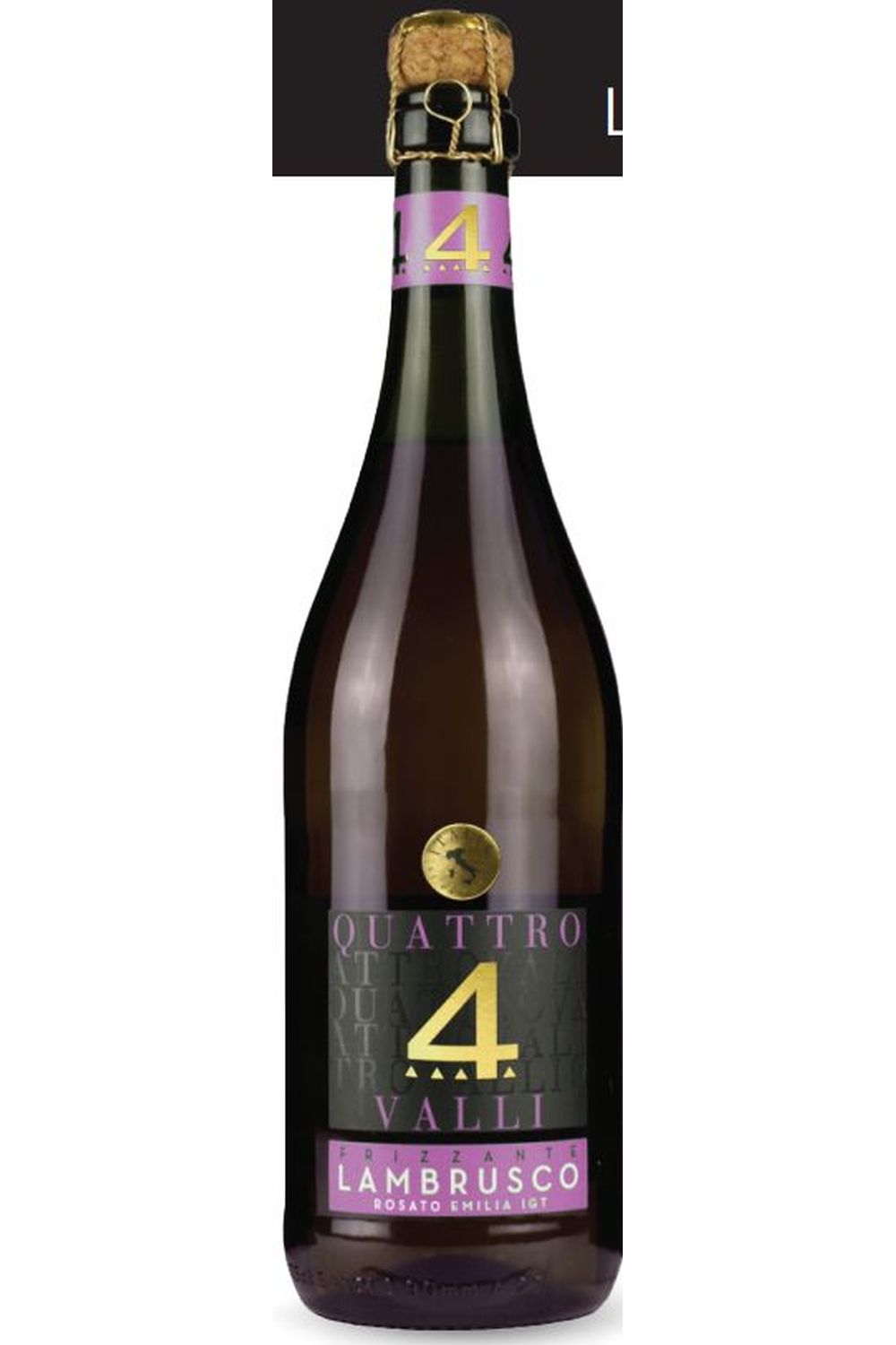 4 Valli 'lambrusco' rosato dolce IGT emilia 7°5