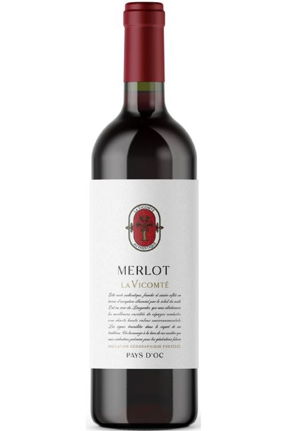 La Vicomté 'Authentique' (SCREWCAP) IGP pays d'oc merlot (bdx)