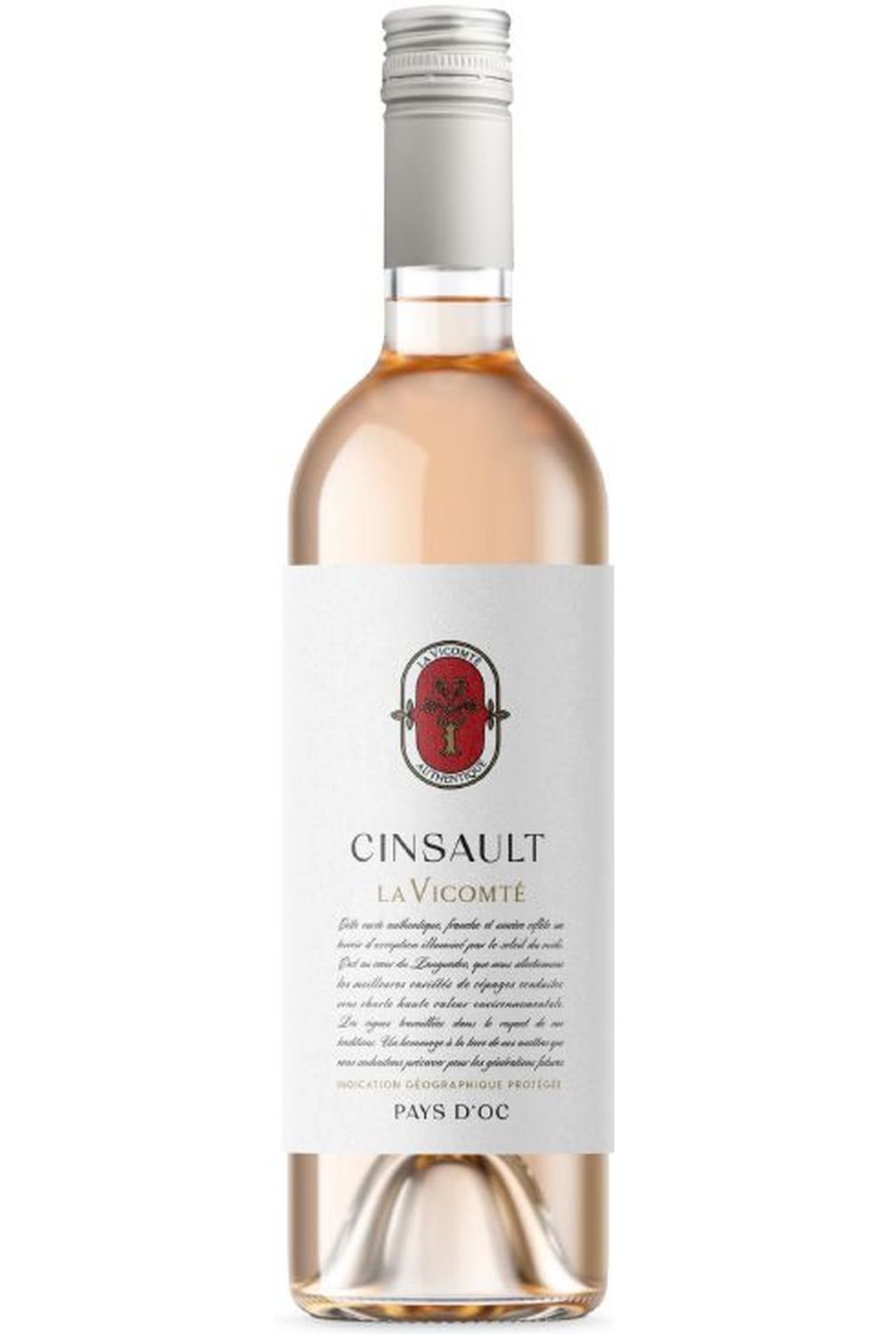 La Vicomté 'Authentique' (SCREWCAP) IGP pays d'oc cinsault rosé (bdx)