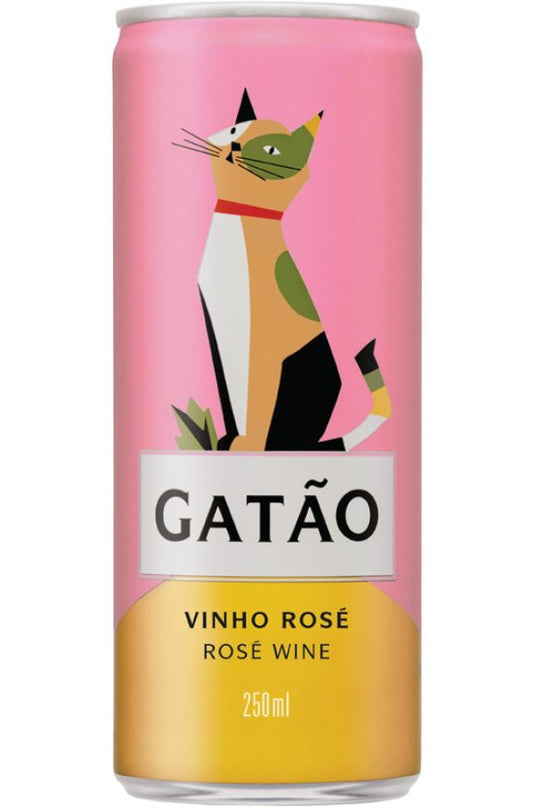 Gatao (can 25cl) vino de Portugal 10°5 Alc semi-sparkling rosé (Vino Verde)