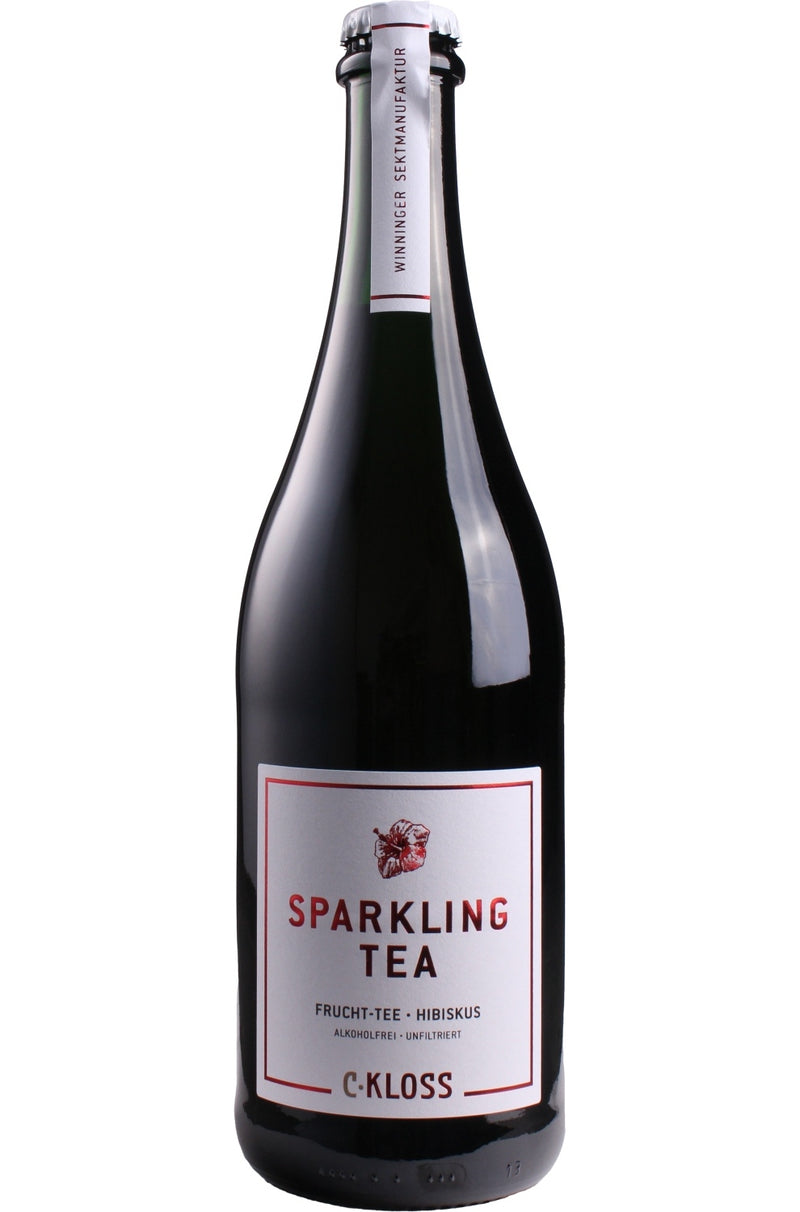 C-Kloss Sparkling TEA 0°Alc rosé Fruit tea-hibiscus unfiltered [white label]