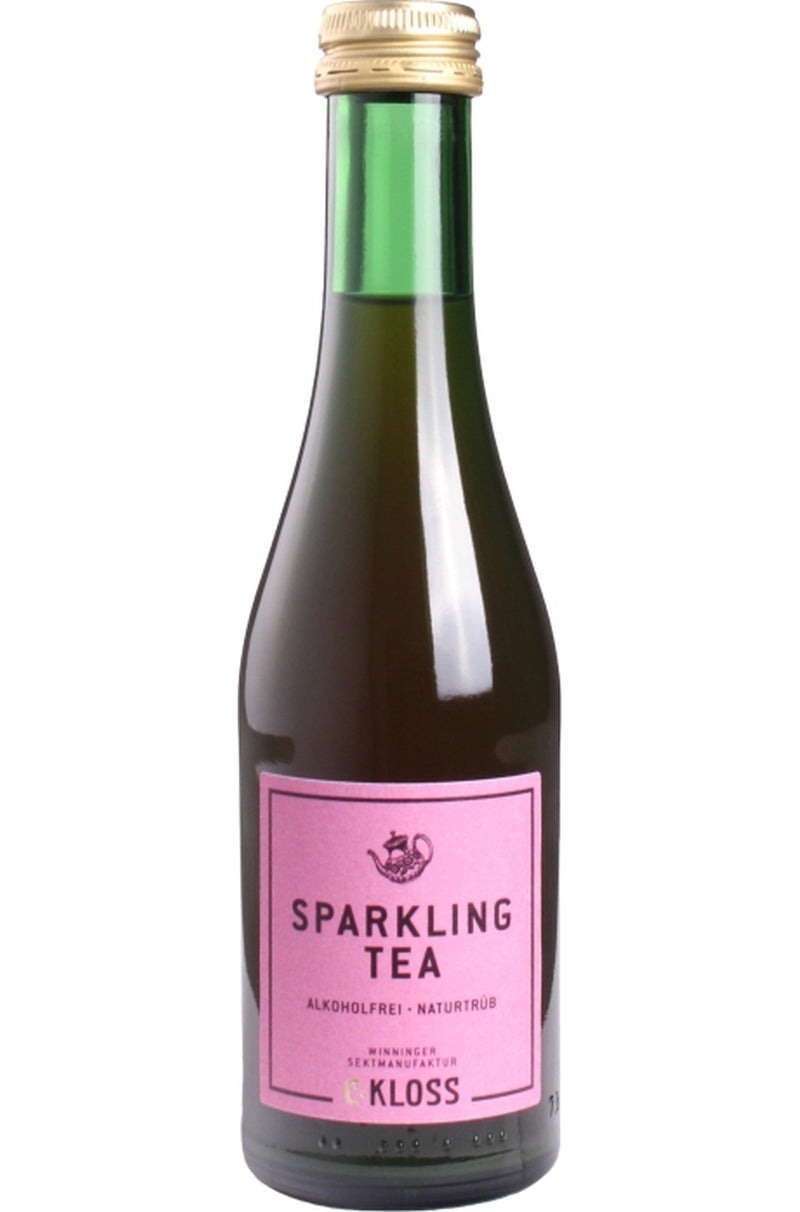 C-Kloss Sparkling TEA 0°Alc cloudy Wild Flowers-Lavendar unfiltered rosé [pink label]