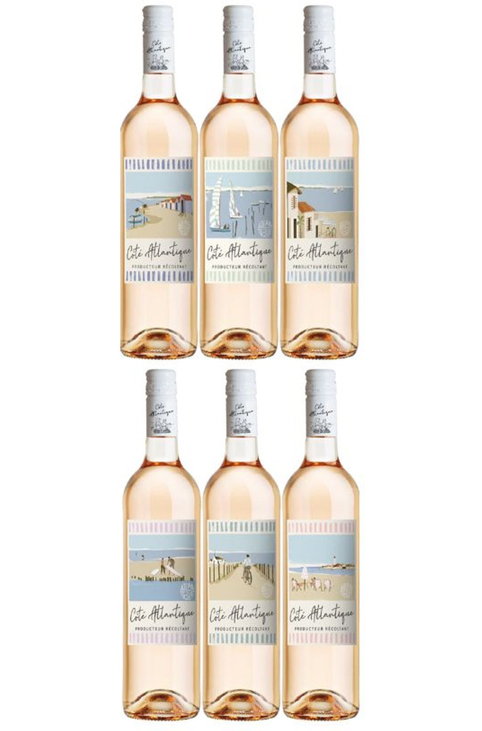 Coté Atlantique IGP atlantique rosé (6 étiquettes)(screwcap)